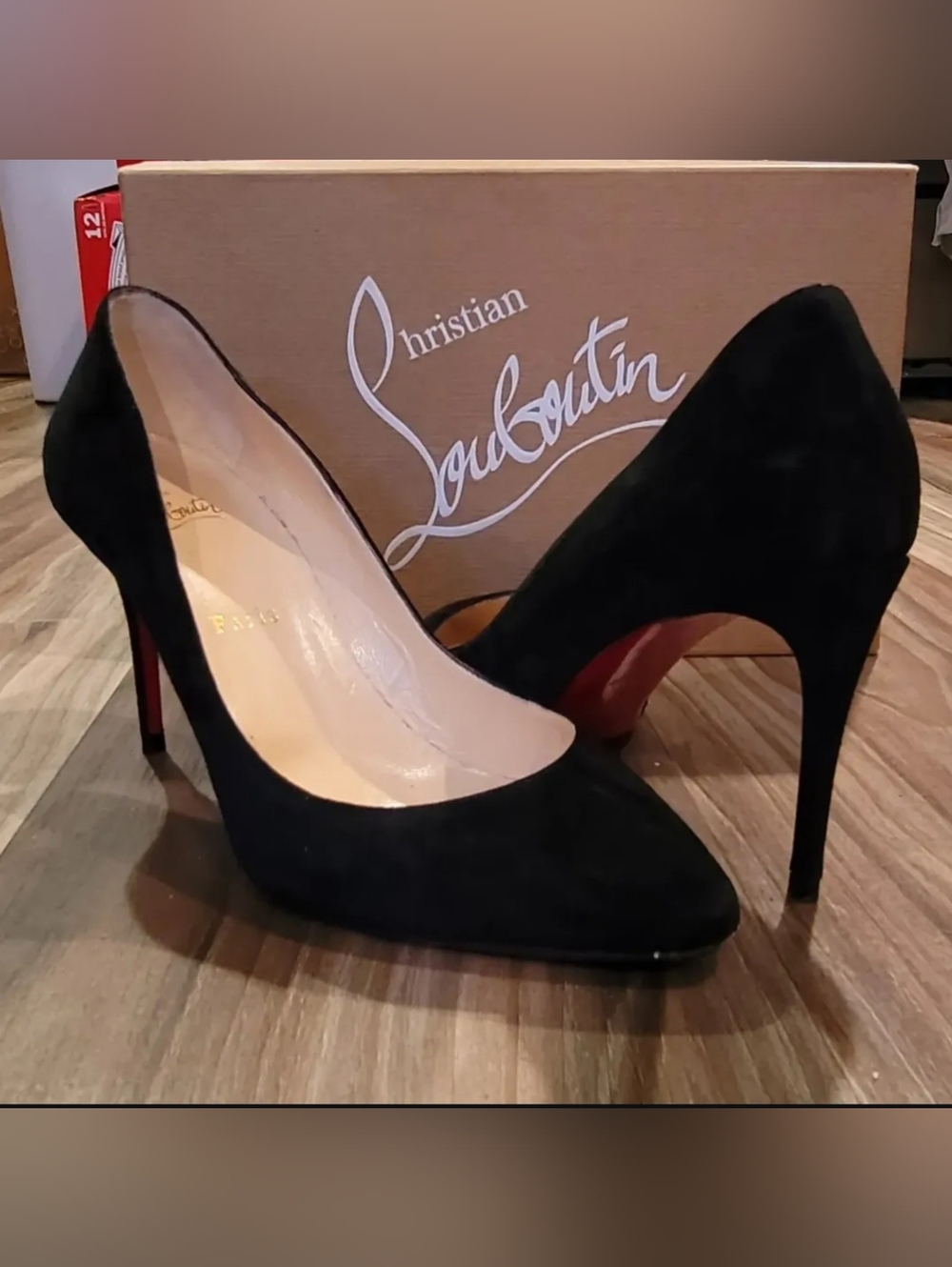 Christian Louboutin Eloise Veau Velour Suede Pumps 85mm Size 38/7.5